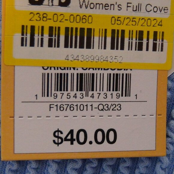 Kona Sol Pucker Textured Square Neck One Piece Swimsuit Blue S, M, L, XL - Picture 7 of 12